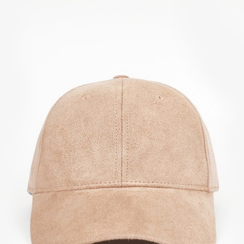 New baseball faux suede baseball cap - Picture 2 of 4